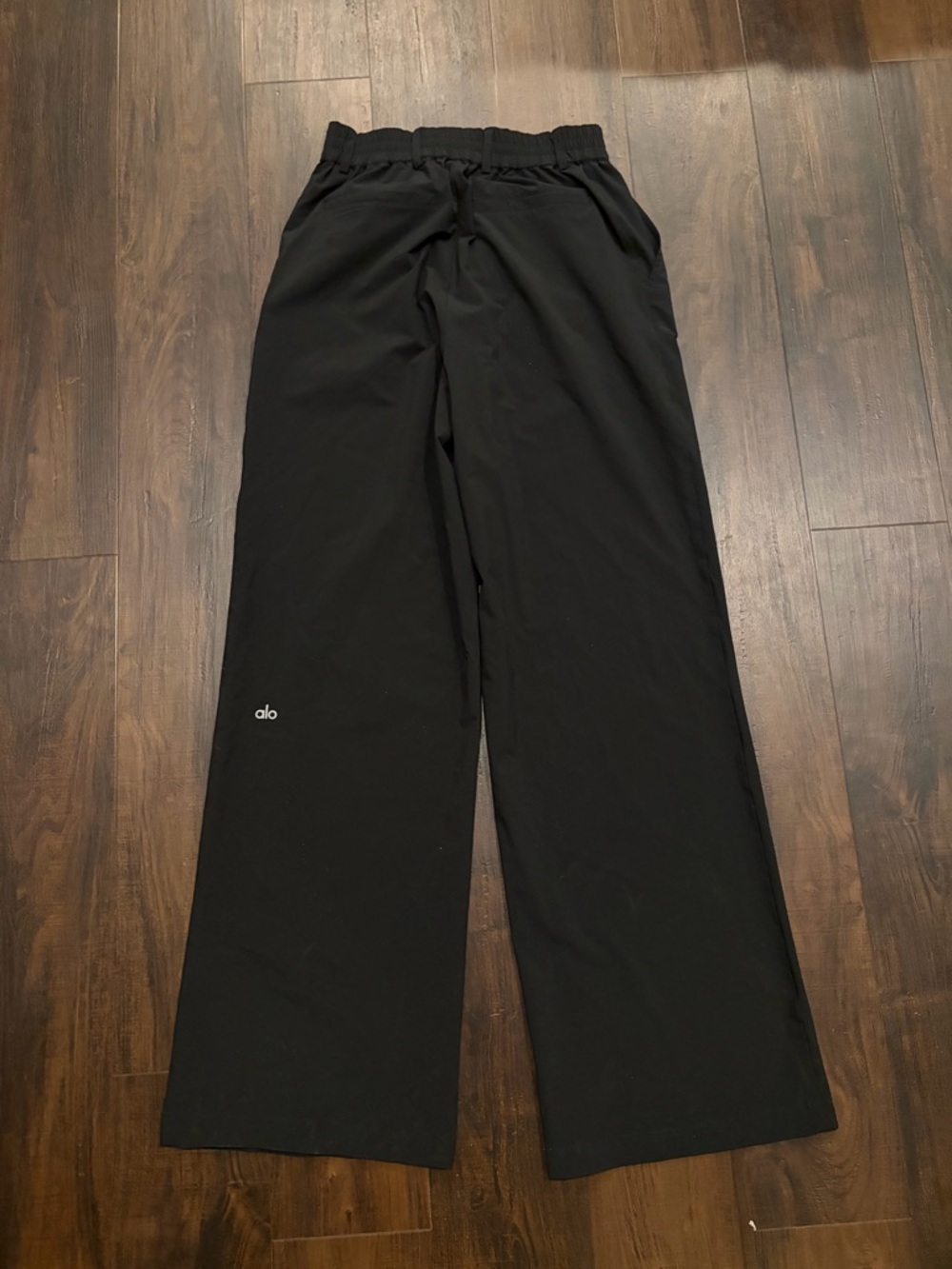 Alo Yoga Pursuit Trouser Pants High Rise Wide Leg Black Small - Picture 8 of 9